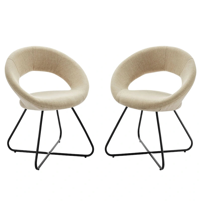 Polsterstuhl-Set für Esszimmer, 2-teilig