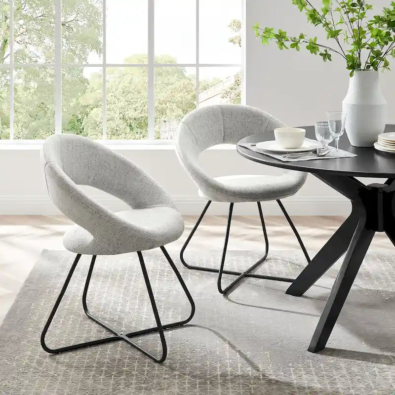 Polsterstuhl-Set für Esszimmer, 2-teilig
