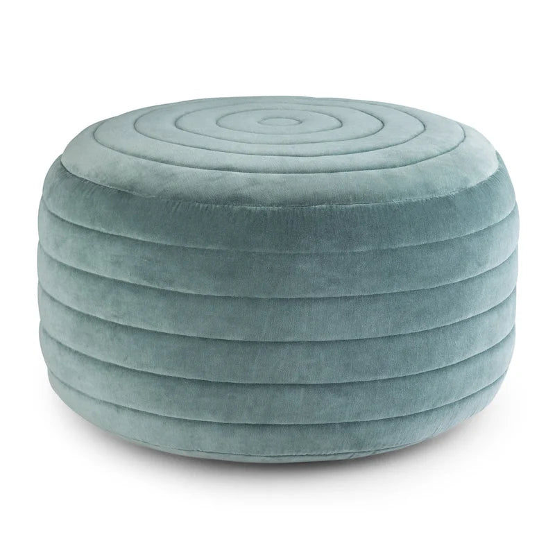 Boho Runder Pouf aus Samt – 50 cm