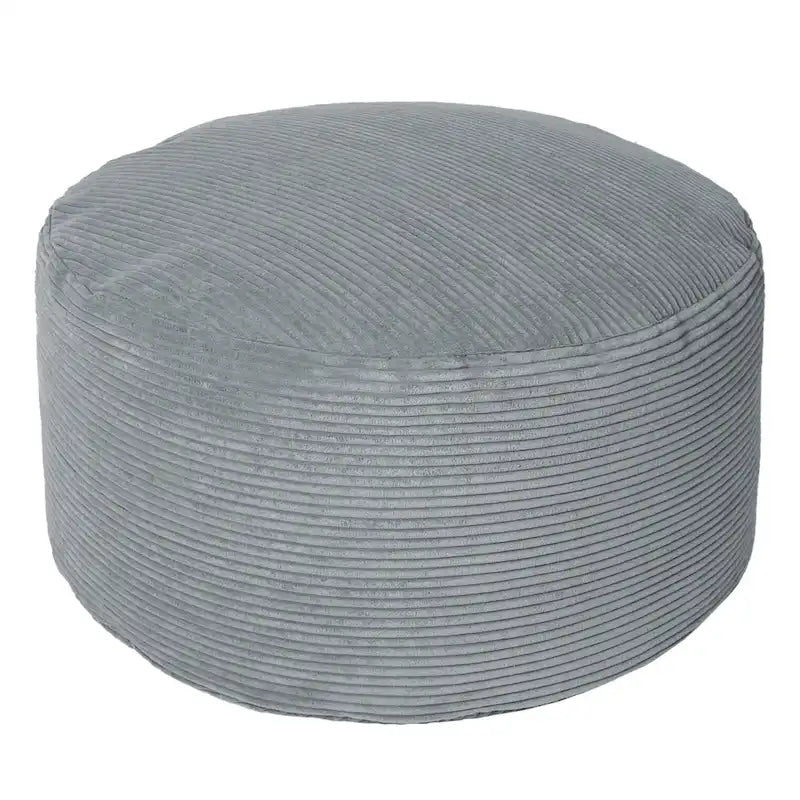Großer runder Cord-Pouf/Hocker für drinnen – 76 cm