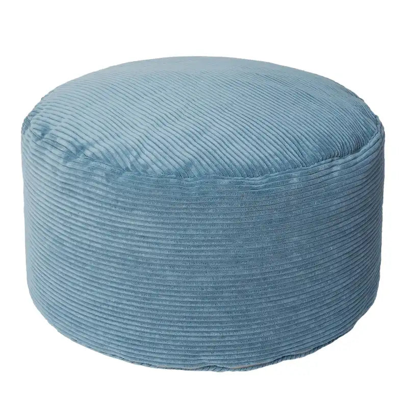 Großer runder Cord-Pouf/Hocker für drinnen – 76 cm