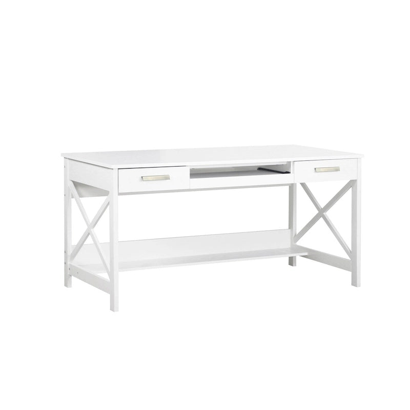 151 cm Moderner Farmhouse Schreibtisch mit zwei Schubladen