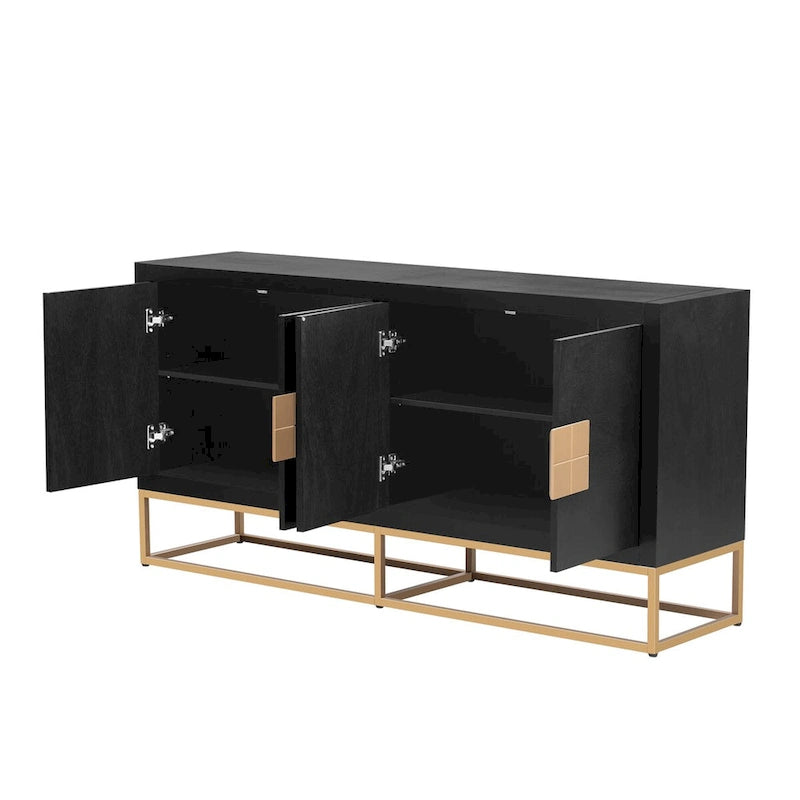 Modernes Sideboard mit einzigartigen Stützbeinen und verstellbaren Einlegeböden
