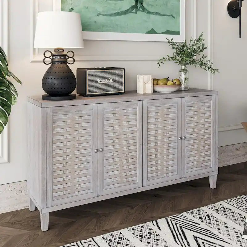 4-türiges Sideboard aus Holz für das Wohnzimmer